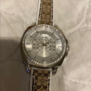 New Coach woman’s boyfriend 36mm leather Watch